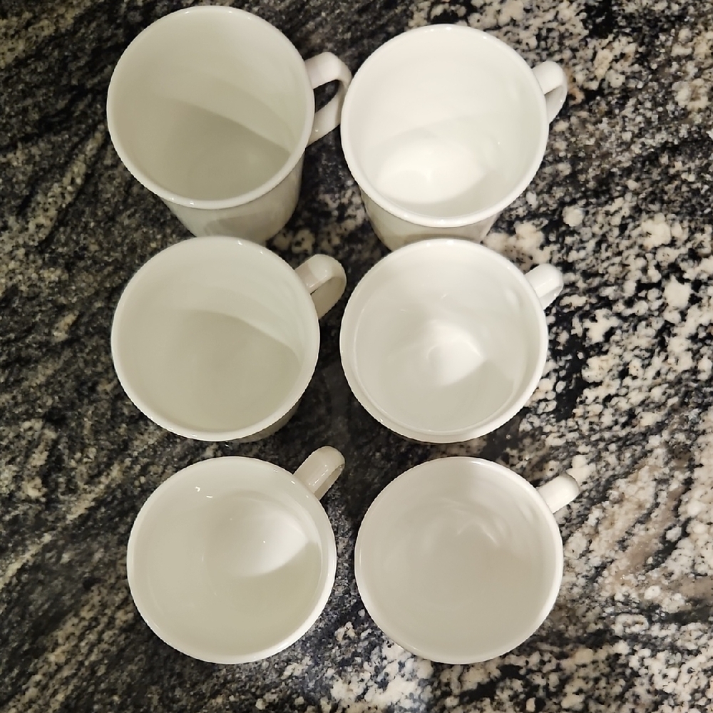 White Winter Frost Corelle Mug Set Of 6